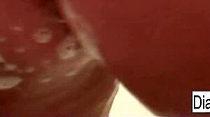 Diamond Jackson Wet Wild Shower Masturbation Big Tits Pussy Play