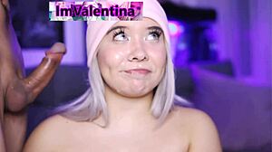 valentina screams as her cunt and ass stretch wide