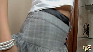 Naughty Blonde Toys Her Ass Until Ready for Creampie Doggystyle Fill!