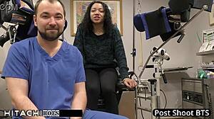 freshman yasmine woods squirms thru doctor's hitachi orgasm backstage