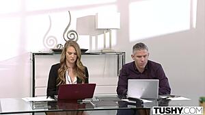 a horny married couple shares the bride's tight redhead asshole on wedding night