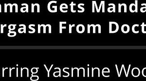 freshman yasmine woods squirms thru doctor's hitachi orgasm backstage