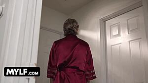 i ride my secret college tenant's cock as naughty landlord wife