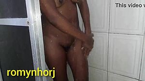 safada shoves shorts aside for rough anal pounding tease