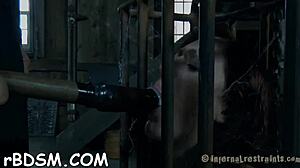 hey, watch this tied slave get vibed hard while gagged!