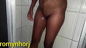 safada shoves shorts aside for rough anal pounding tease