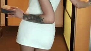 Dylan Moore teases with private stripper dance before cock reveal and ride