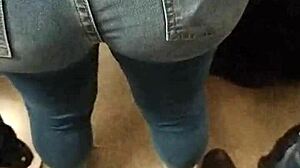 what's that juicy culote hiding on the metro spy cam?