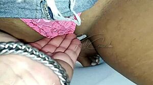 Amateur Milf Wife's First Hotel Threesome with Husband's Friend After Caught on Camera