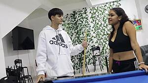 pervy hermanastro teaches latina hermanastra pool then fucks tight pussy en espanol