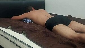 woke up with my monster cock throbbing hard and ready to stroke