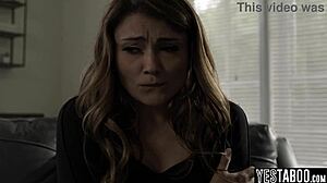 busty teen babysitter's big ass doggystyle pounded by mature's big cock