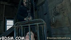 hey, watch this tied slave get vibed hard while gagged!