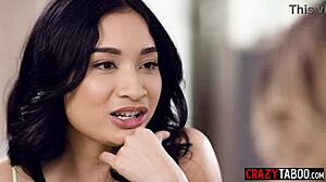 Hot asian milf avery black licks chanel camryn's teen pussy wildly