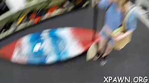 amateur tight pussy sucks cock hard before orgasmic creampie filling