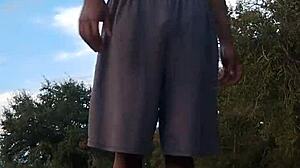 Hempstead's athletic brunette teases in homemade dorm workout