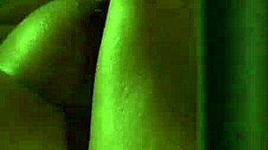 Curvy femdom mistress forces lesbian slave orgasm with soaked panties