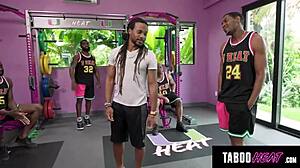 Rookie's Initiation: Coach's Wife Airtight DP Gangbang Spitting