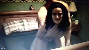 brunette girlfriend cheats with friend's deep anal pounding