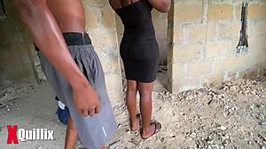 Outdoor Quickie With Curvy Hairy Couple