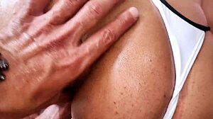 Stepsister's Tight Shorts Lead to Ass Creampie Fart