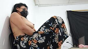 mexican beauty shakes huge curvy ass naked homemade submissive dance for me