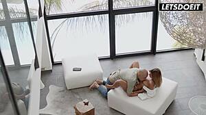 sexy redhead latina agatha vega rides cock after blowjob