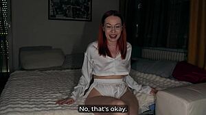 redhead aunt sleeps over secretly craving my cock all night