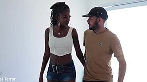 Jenny Pretinha's Perfect Breasts Bounce in Rough Anal Payment Fuck