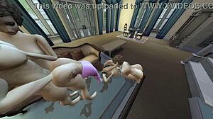 tense family fucks wildly in living room