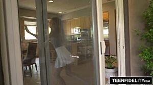 hannah hays bent over doggystyle creampied by old man after orgasm