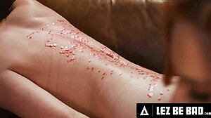 Power Outage Sparks Hot Wax Dripping Lesbian Spanking Romp Sophia Locke Casey Calvert!