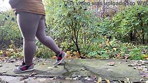 Won't You Watch This Curvy Milf Squat and Piss in Leggings?