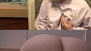 shh... cuckold watches curvy girl suck old man's throbbing dick