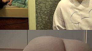 shh... cuckold watches curvy girl suck old man's throbbing dick