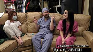 Blaire Celeste Sucks Cock Missionary Fucks Nurse POV Cum Blasts Pussy