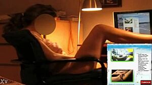 latina mexicana teases on webcam masturbating to intense orgasm