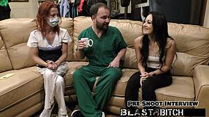 Blaire Celeste Sucks Cock Missionary Fucks Nurse POV Cum Blasts Pussy