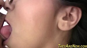 Sucking Teen Latina In Jeans Tattoo Blowjob Cumshot HD