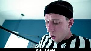 bffs soccer girls pay debt riding cock instead of cash