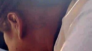 his massive black cock throbs as it unloads deep in her mouth