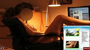 latina mexicana teases on webcam masturbating to intense orgasm