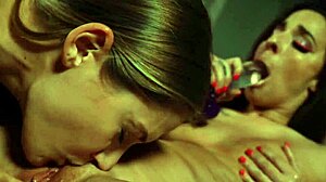 lazy afternoon explodes when hot petite lesbians lick suck and fuck wildly