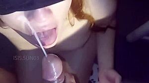 I FUCK Cuck Boyfriend's Best Friend MOUTHFUL CUM!