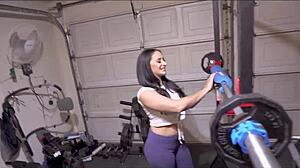 stepmom after workout begs for sheena ryder's deep massage?