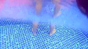 caught this huge ass stranger by pool and fucked her wet pussy hard