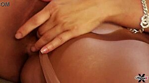 Asian nympho maxine moans on sofa as she dildo fucks her wet pussy to squirt