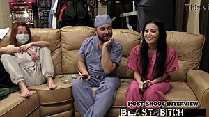 Blaire Celeste Sucks Cock Missionary Fucks Nurse POV Cum Blasts Pussy