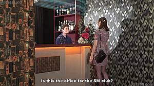 Japanese Mistress Risa Dominates Femdom Nightclub Staff in Heels and Skirts