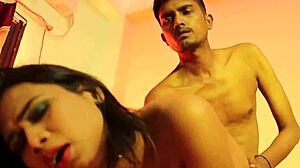 Night Club Friend's Shaved Pussy Rides Huge Cock Doggystyle